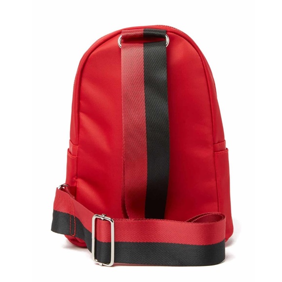 Madden Girl Nylon Sling Bag Red NWT - Picture 3 of 6